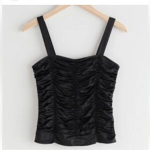 2 Black Tank Tops - 1 &other stories tank and 1 no brand bodysuit